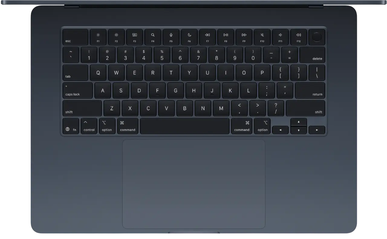 Apple MacBook Air 15.3" (M5, 10C CPU/10C GPU, 2026), 24 ГБ, 512 ГБ SSD, Черный