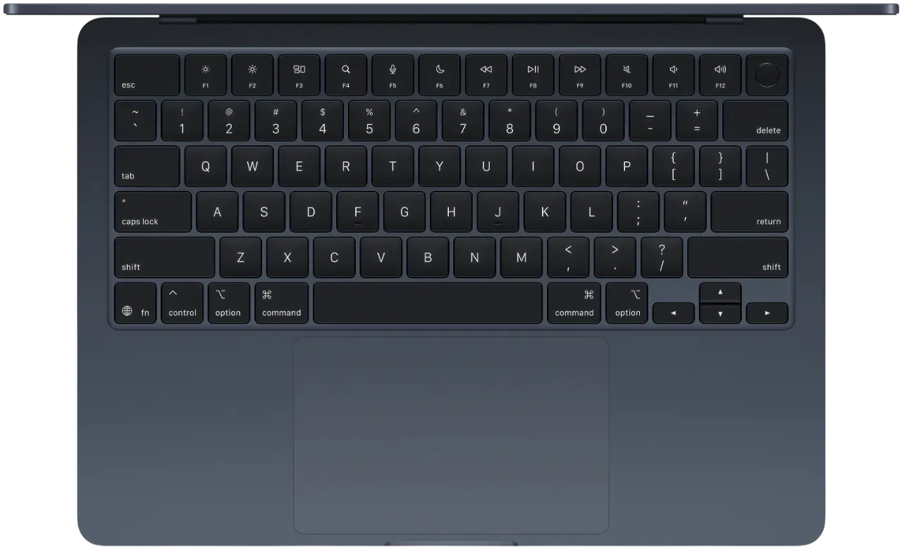 Apple MacBook Air 13.6" (M5, 10C CPU/8C GPU, 2026), 24 ГБ, 1024 ГБ SSD, Черный